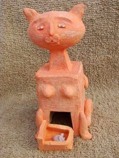 Керамический кот-шкатулка