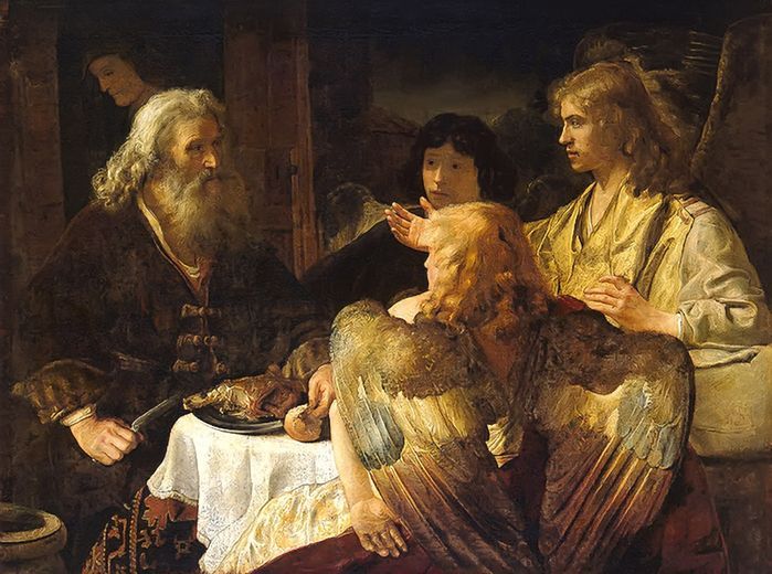 Рембрандт и его картины с ангелами | Керамика Картина